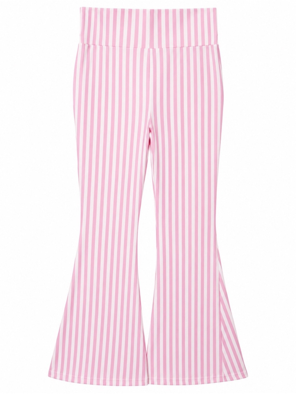 Boutique Size Large Purple White Striped Flare Leg Pants NWT